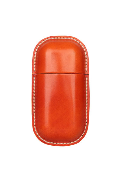 Choice Brown Retro High-end Creative Portable Capsule Genuine Leather Glasses...