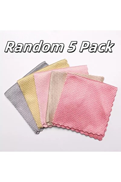 Choice 5pcs 5pcs 5PCS Magic Cleaning Cloths Streak-Free Glass Mirror Wipes Re...