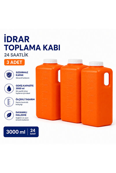 Labolist İdrar Toplama Kabı 24 Saatlik 3 Adet