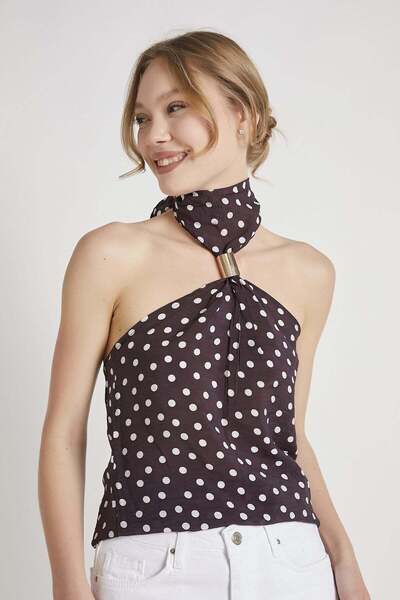 Arma Life Armalife 71778 collar accessory detailed pointed women's blouse