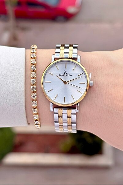 Daniel Klein Sarı Silver Renk 30 Mm 24 Ay Garantili Kadın Kol Saati ve Bileklik