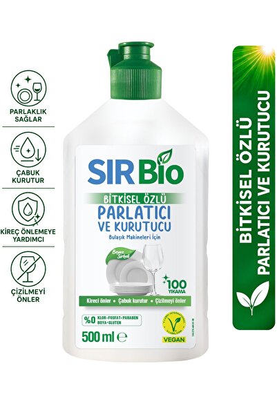 SIR Bio Bitkisel Özlü Bulaşık Makinesi Parlatıcı & Kurutucu 500 ML