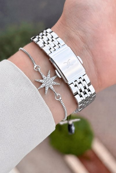 Daniel Klein Gray Color Adjustable Cord Women Wrist Watch & Gift Bracelet