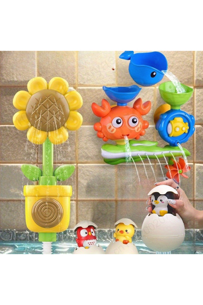 Choice Crab Toy Set Interactive Suction Cup Bath Toy Set for Youngsters，Ideal...