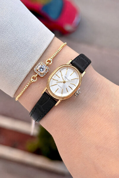 Ferrucci Gold Case Black Color 2 Years Warranty 20 mm 5 Atm Women's Wristwatch