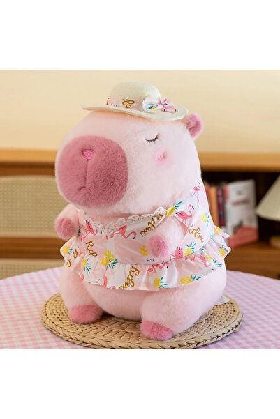 Choice 11cm-30cm Pink Children Yellow Duck Swim Ring Capybara Plush Toy Cute ...
