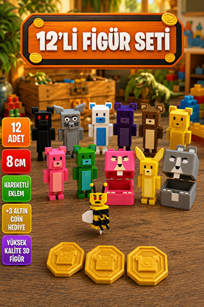 YAGLİZ Super Bear Adventure Baaren Ayı Figür Seti – Eklemleri Hareketli Oyunc...