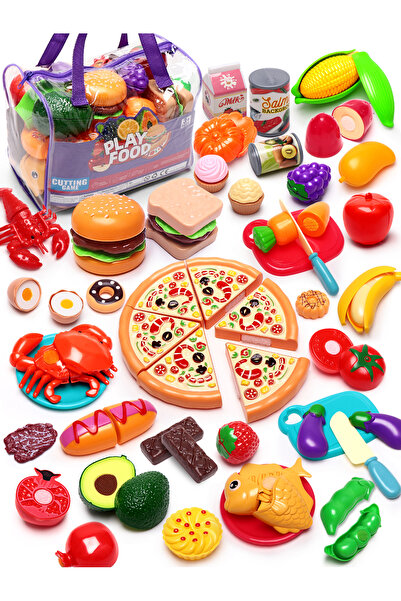 Choice SC081 81pcs Kitchen Cute Fun Play Home Toys Simulation Fruit Kitchenwa...