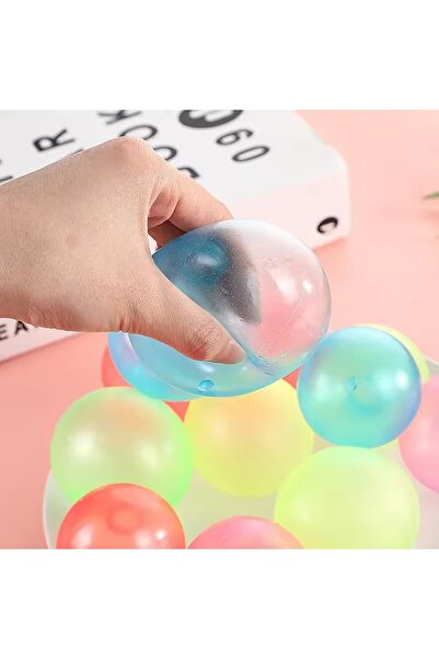 Choice random color 1pc Luminous Sticky Ball Toys Glow In The Dark Sticky Dar...