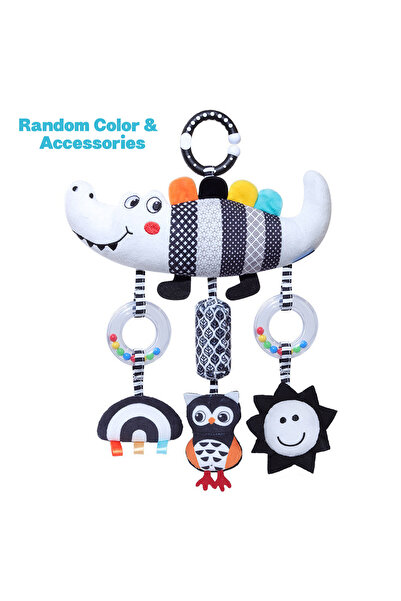 Choice Crocodile Crocodile Plush Animal Hanging Car Seat Toy with Music Rattl...