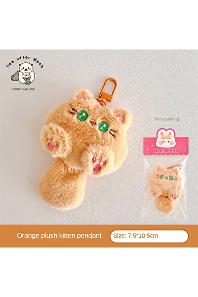 Choice Kitten pendant Cute Plush Cartoon Cat Doll Pendant Soft Cute Girl Back...