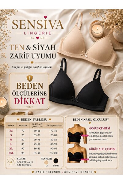 sensiva lingerie 2'Lİ Alıştırma Sütyeni Balen Telsiz Soft Bra - İlk Sütyenim ...