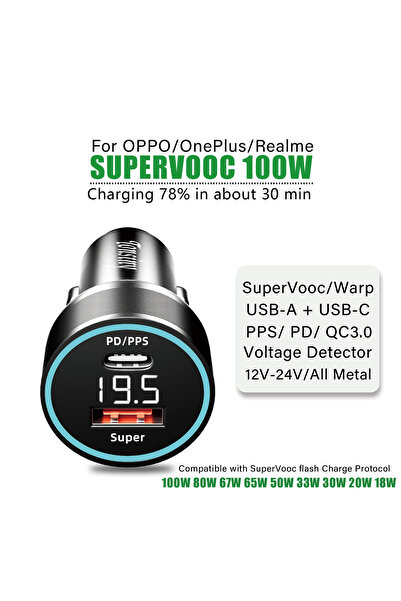 choice2 car plug For car charger SuperVooc 100W, Cigarette Lighter plug for F...