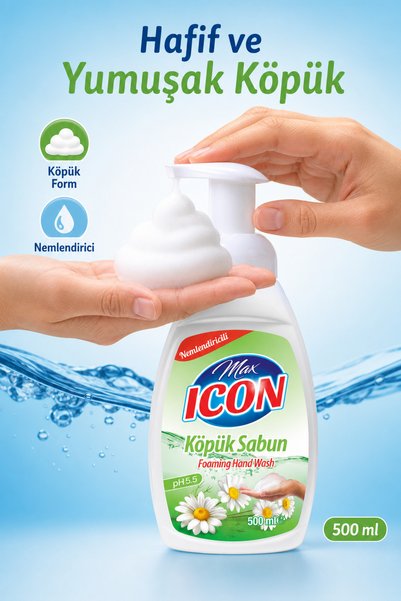 MAX ICON Moisturizing Liquid Soap - Foam Soap - 500 ml