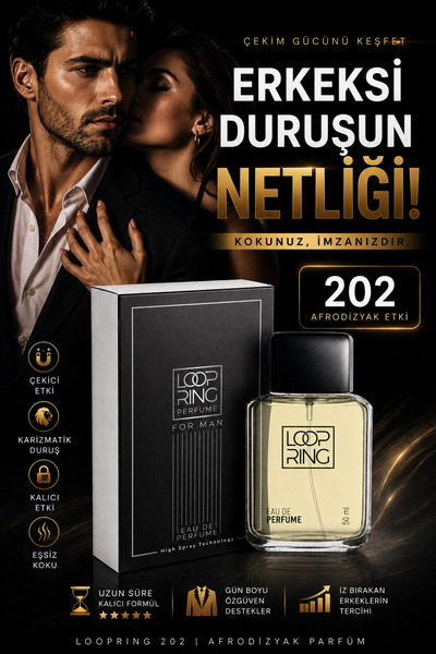 Loopring Perfume 202 Elixor Maskülen Erkek Parfüm EDP 50 ML