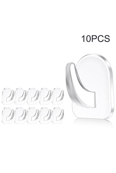 choice2 10PCS 10/20/30PCS acrylic adhesive transparent hook, strong plastic a...