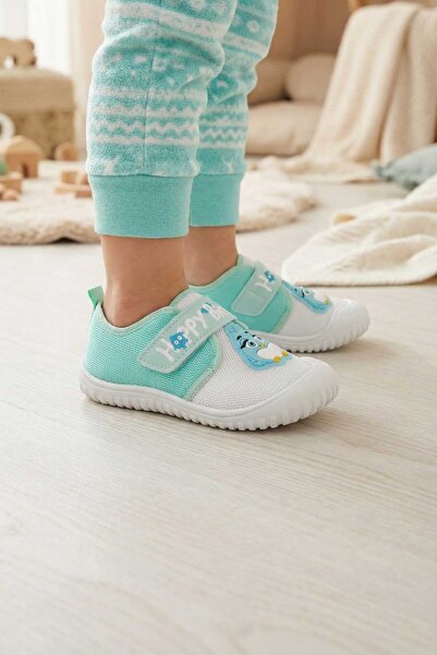 GEZER Pantofi ajustabili cu velcro Happy Bird de lenjerie de vară pentru fete