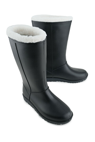 GEZER Women's Winter PVC Waterproof Boots with Warm Lining