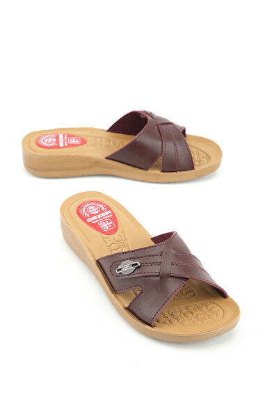 GEZER Women's Summer Faux Leather Comfortable Sole Daily Slippers