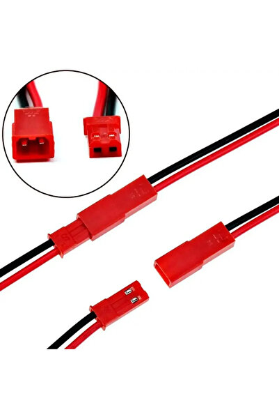 Choice Line Connector 10 Pairs 10 Pairs 22 AWG JST Plug Connector 2 Pin Male ...