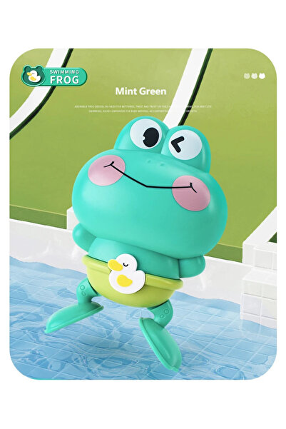 Choice1 green Gowinbaby Clockwork Frog Bath Toy Kids Floating Swimming Frog C...