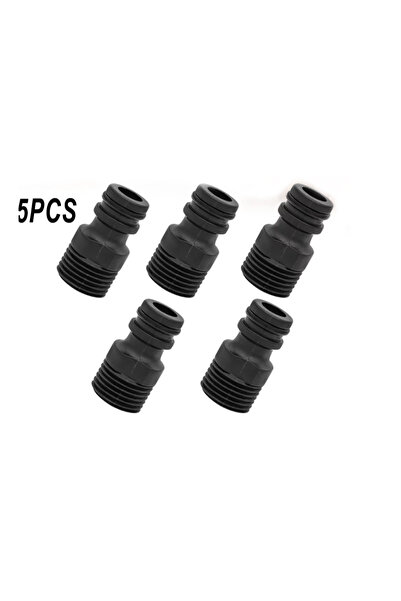 Choice1 black-5pcs 2Pcs BSP Threaded Tap Adaptor Garden Water Hose Quick Pipe...