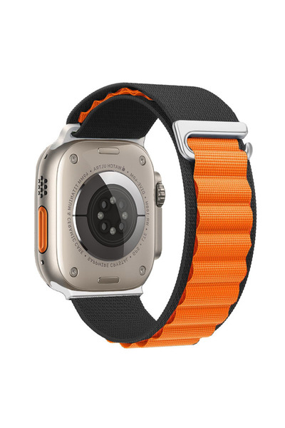 Choice 38mm or 40mm or 41mm Orange-Black Alpine Loop Strap for Watch Band Ult...