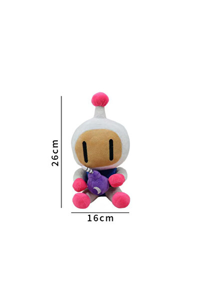 Choice 26cm White 26CM Creative Cartoon Game Bomber Man Plush Toy Soft Game A...