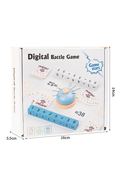 Choice full set Kids Wooden Math Cube Learning Addition Subtraction Multiplic...