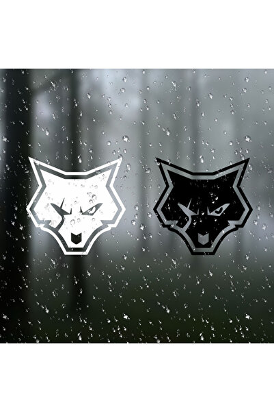 choice2 SET 1PC Angry Wolf Head Waterproof Self-adhesive Vinyl Sticker for Ca...