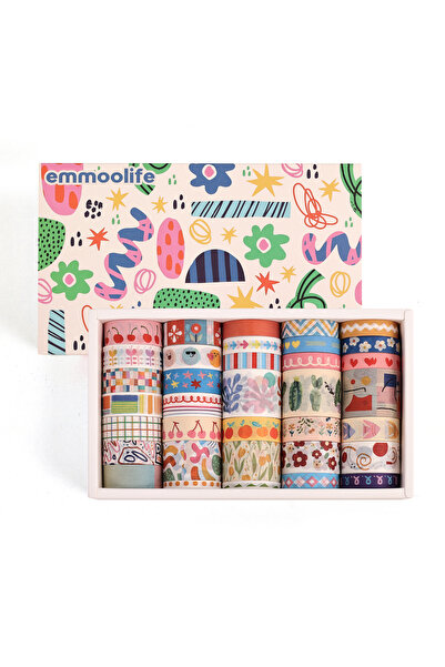 Choice Colorful graffiti 35 Rolls Washi Tape Set, Colorful Cute Floral Writab...