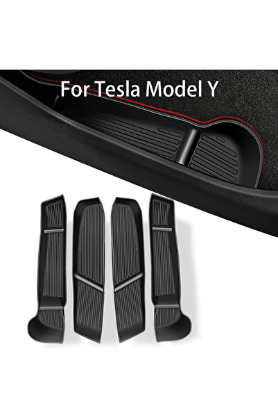 Choice For Model Y Door Side Storage Box Front Rear Door Handle Armrest Tray ...