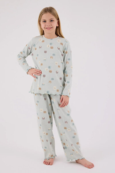 HAUSEkids Costum pentru fete Shining Cat de 2-8 ani - Verde mentă