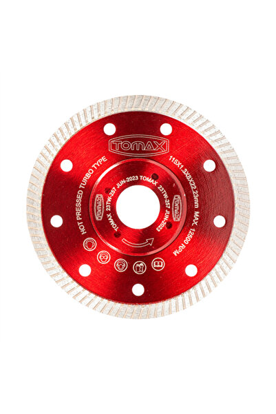 Tomax HASSAS SERAMİK FAYANS KESİCİ İNCE 115 x 1.3 x 22 mm