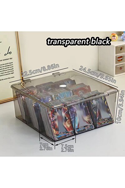 Choice1 translucent black 1pc Nine Grid Transparent/Semi Transparent Black Ca...