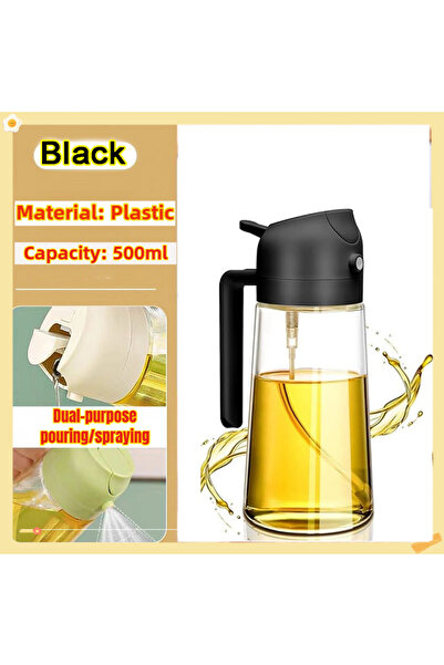 Choice black 200/300/500ml Oil Spray Bottle BBQ Cooking Olive Oil Sprayer Pla...