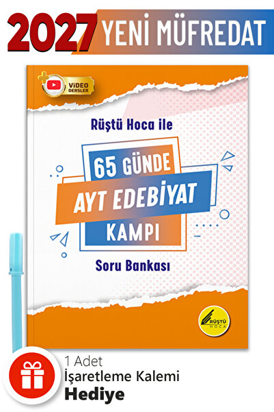 Rüştü Hoca Tonguç Yayınları 65 Günde AYT Edebiyat Kampı + Hediyeli
