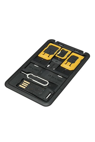 Choice All in One Size Slim SIM Adapter Kit with TF Card Reader & SIM Card Tr...