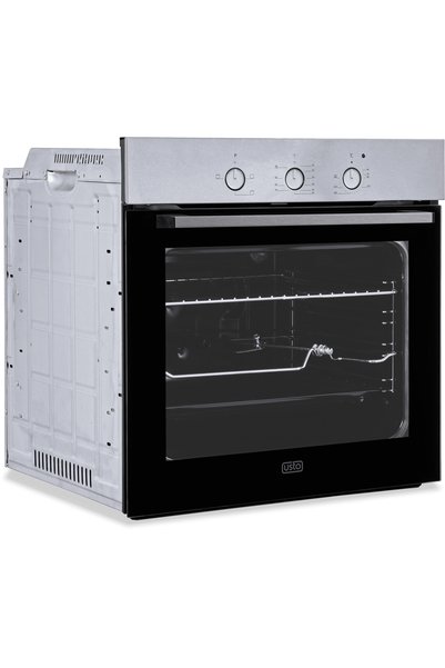 Usto , Turkish Electric Oven, Built-in, Steel, 60 Cm, 66L, 4 Functions, Timer, Triple Reflective Glass, Grill - ASB 64SSE