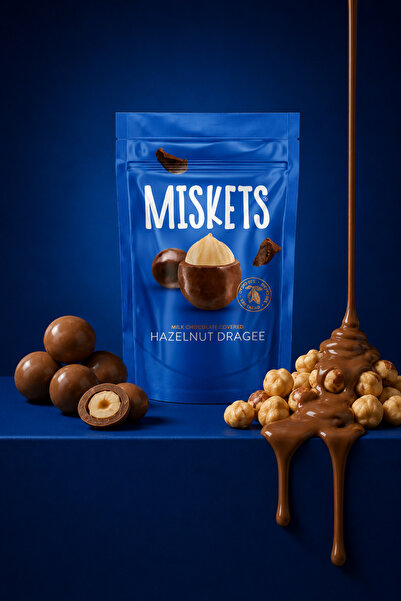 Miskets Fındıklı Sütlü Çikolata Kaplamalı Draje 70 gr x 3 Adet