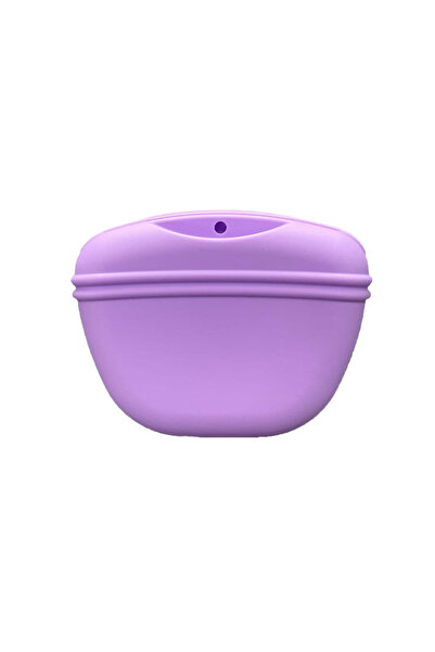 Choice4 Purple Silicone Dog Treat Pouch-Small Training Bag-Portable Dog Treat...