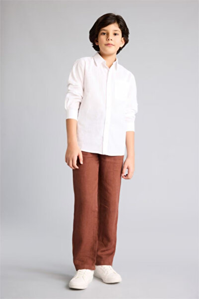 DeFacto 100% Linen Trousers for Boys G5094A826Sp