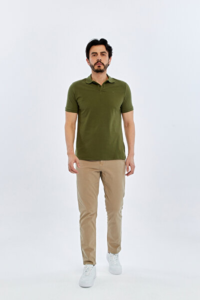 SÜVARİ Men's T-Shirt Ts1014000474 Polo Neck Slim