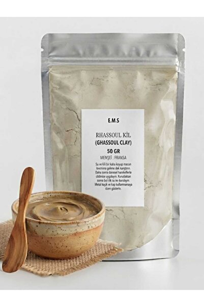 E.M.S AVM RHASSOUL KİL 50 GR (GHASSOUL KİL) RHASSOUL KİL MASKESİ RHASSOUL TOZ...