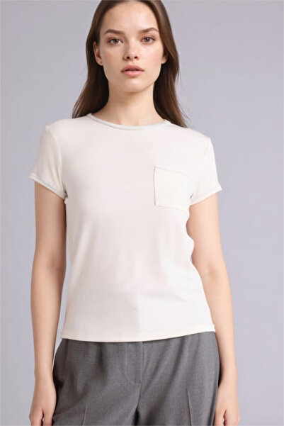 DeFacto Slim Fit Crew Neck Ribbed Short Sleeve T-Shirt G9548Ax26Sp