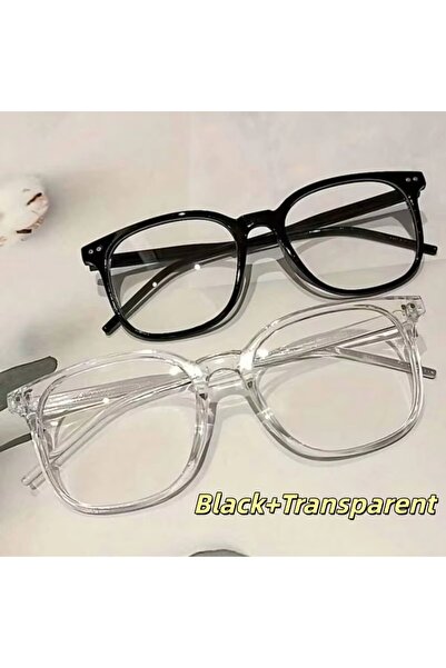 Choice8 2PCS-BT 1/2/3 Pairs of Universal Fashion Glasses, Square-Framed Glass...