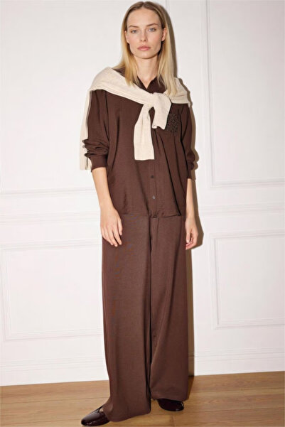 DeFacto Straight Wide Leg Trousers G9162Ax26Sp