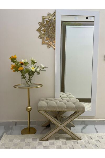 Numa Concept Duvar Dekoru Gold Pleksi Salon Ofis Ve Antre İçin Yarım Lotus Çiçeği Gold Pleksi Duvar Dekoru | 60x30 Cm