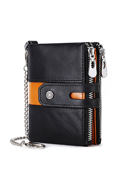 choice2 Black HUMERPAUL Genuine Leather Men's Wallet Fashion Quality Travel P...