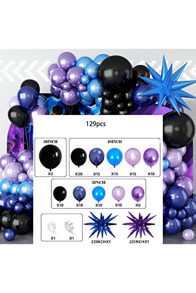 Choice Other MULTI Blue Purple Series Balloon Arch Set Contains Purple Light ...